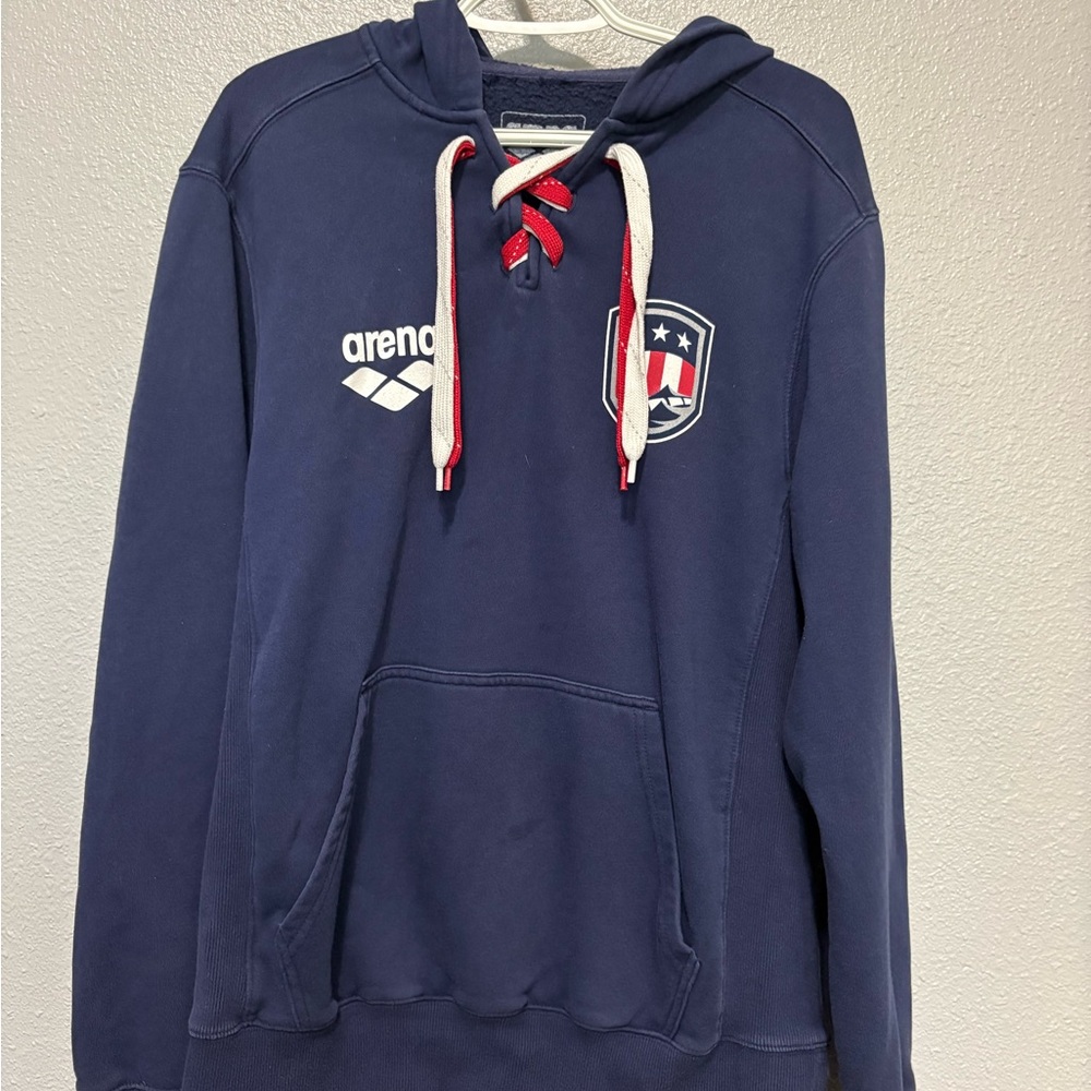 Arena Navy Blue USA Women's Hoodie